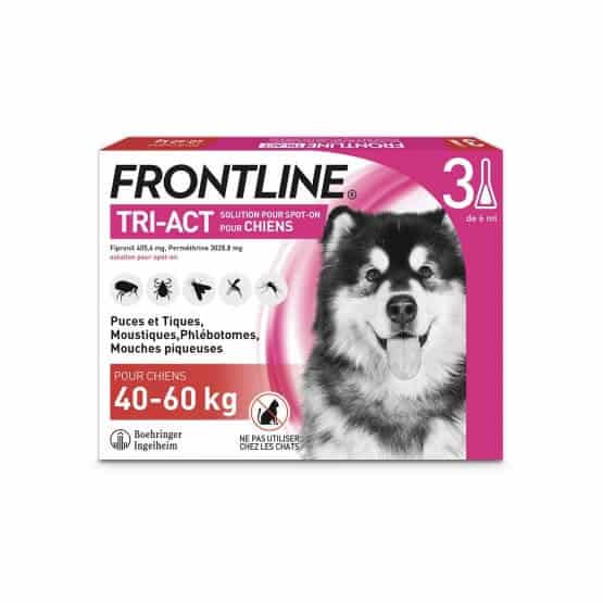 Frontline Tri-Act XL Chien 40-60 kg - placedesvetos.com