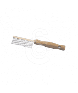 Peigne à manche en bois