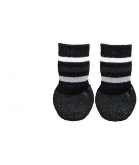 Chaussette protectrice av.semelle anti-dérapante pour chien