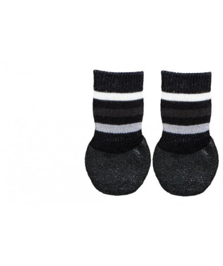Chaussette protectrice av.semelle anti-dérapante pour chien