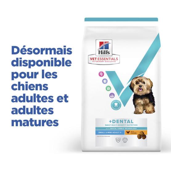 Hill's Vet Essentials Chien MultiBenefit + Dental Adult 1+ Small