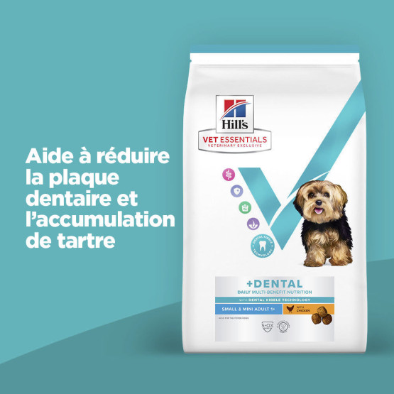 Hill's Vet Essentials Chien MultiBenefit + Dental Adult 1+ Small