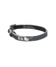 Collier chat cuir synthétique avec porte-adresse