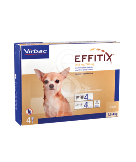 Effitix Spot On Très Petit Chien 1,5-4 kg - placedesvetos.com