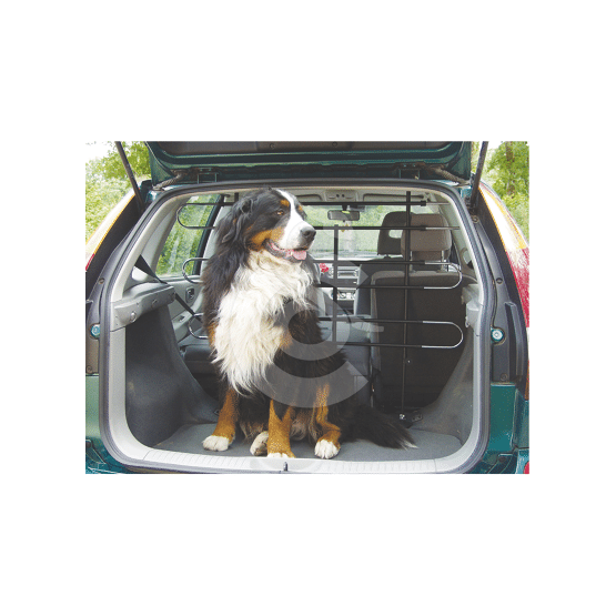 Grille Protection Chien Voiture Kerbl - Séparation Coffre Noire Réglable 85-140 Cm Largeur X 75-110 Cm Hauteur