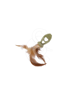 Jouet chat Wouapy : poisson en herbe à chat à plumes - placedesvetos.com