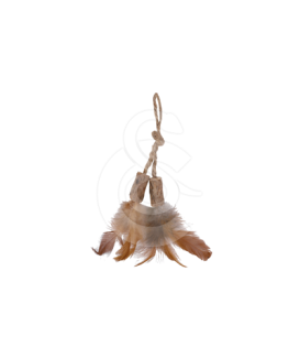 Jouet chat Wouapy : bouchon en matatabi à plumes - placedesvetos.com