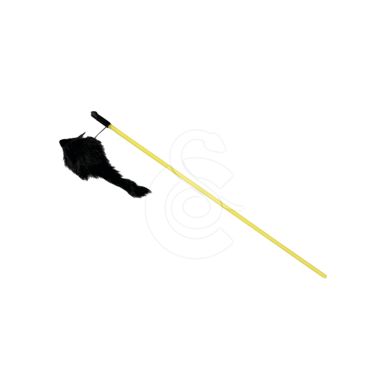 Jouet chat : Canne à pêche souris en peluche - placedesvetos.com