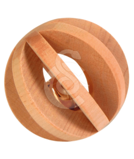 Jouet rongeur : balle de jeu en bois - placedesvetos.com