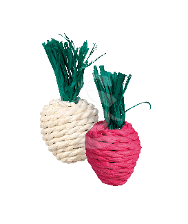 Jouet rongeur : lot de 2 jouets en paille - placedesvetos.com