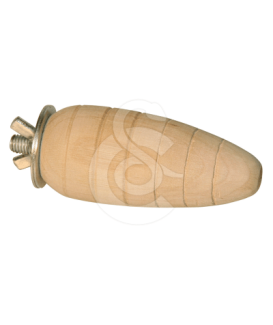 Jouet rongeur : carotte à ronger en bois - placedesvetos.com