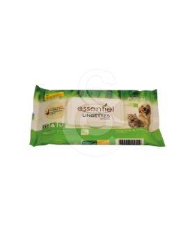 Lingettes biodégradables Essentiel Aloé Véra - placedesvetos.com