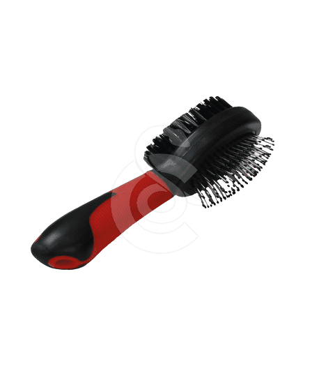 Brosse Perfect Care double : à picots métal et poils