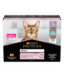 Cat Adult Delicate Digestion Dinde/Poisson Multipack