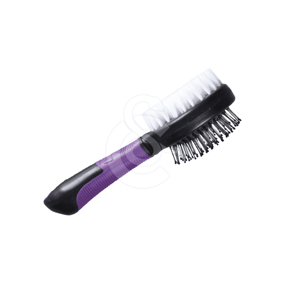 Brosse Double Face Pour Chat Et Chien – 2 En 1 Avec Picots Métalliques Et Poils Souples, Toilettage Facile, Pelage Brillant