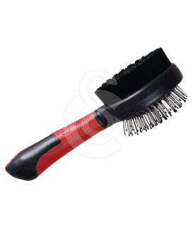Brosse Perfect Care double : à picots métals et poils