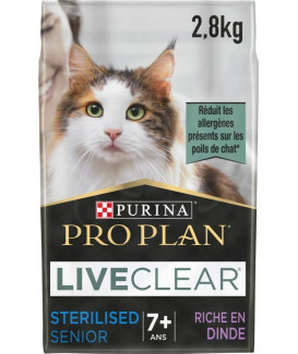 Pro Plan Cat Liveclear Sterilised 7+ Dinde