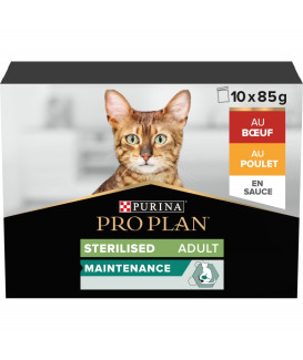 Pro Plan Cat Adult Sterilised Maintenance Boeuf/Poulet Multipack