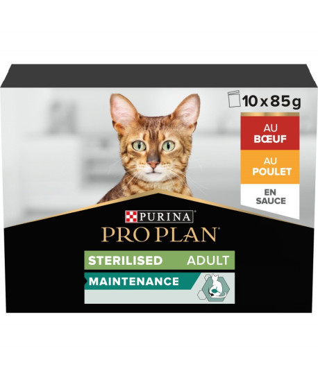 Pro Plan Cat Adult Sterilised Maintenance Boeuf/Poulet Multipack