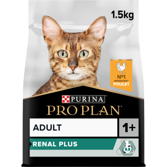 Purina Pro Plan Cat Adult Renal Plus Poulet- Sac de 1,5 kg - placedesvetos.com