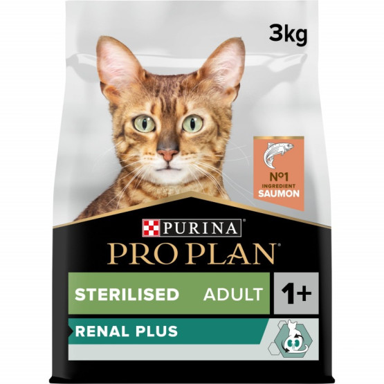 Purina Pro Plan Cat Sterilised Adult Renal Plus Saumon - placedesvetos.com