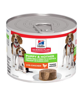 Chien Puppy & Mother Mousse Poulet