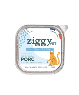 Ziggy Chat Adulte Insuffisance Renal Pâtée Porc