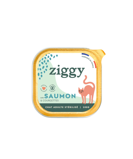 Ziggy Chat Adulte Stérilisé Saumon Pâtée