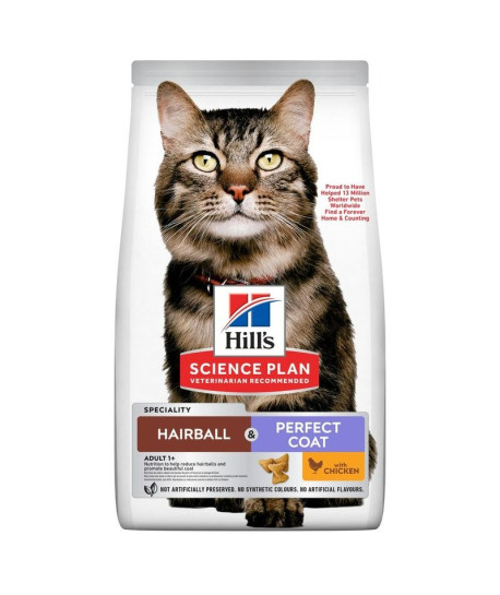 Chat Adult 1+ Hairball & Perfect Coat Poulet