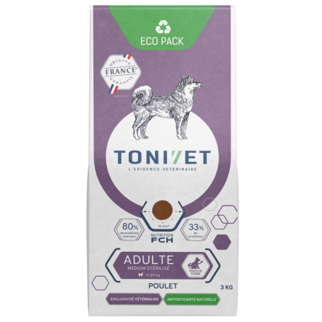 Tonivet Chien Adulte Medium Stérilisé Poulet