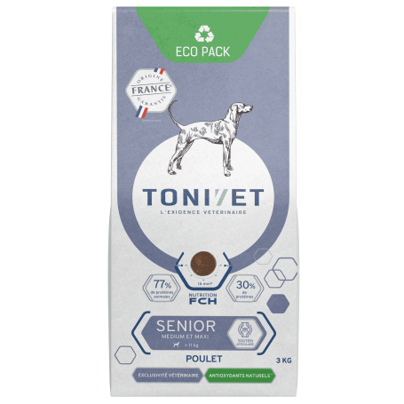 Tonivet Chien Senior Medium & Maxi Poulet