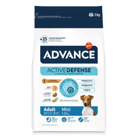 Croquettes petit chien au poulet - Advance Active Defense Chien Adulte Mini Poulet