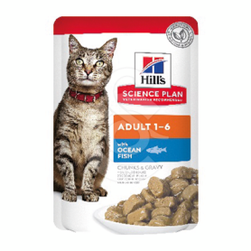 Chat Adult Poisson de l'océan Sachet repas