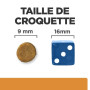 taille croquette hills chat