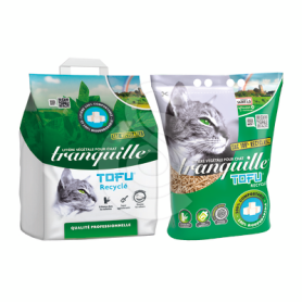 Litière compostable Tranquille Tofu recyclé