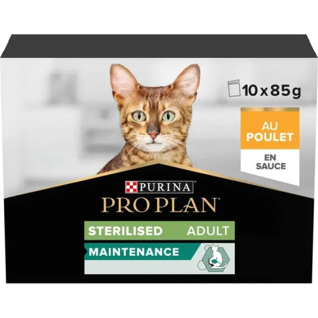 Pro Plan Cat Sterilised Maintenance Poulet Sauce Sachet rep.