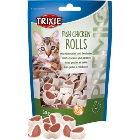 Friandises Chat Premio Fish Chicken Rolls