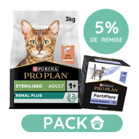 Pack'Avenue Purina - Croquette pour chat au saumon 10 kg avec 30 sachets