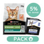 Pack'Avenue Purina - Croquette pour chat au saumon 10 kg avec 30 sachets