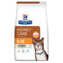 Pack Hill's Prescription Diet K/D Kidney Croquettes pour Chat au Thon 3 kg avec 12 sachets saumon