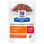 Pack Hill's Prescription Diet C/D Urinary Stress Croquettes pour Chat au Poulet 8 kg avec 12 sachets