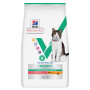 Pack Hill's Vet Essentials Chat Multi-Benefit + Weight Young Adult Poulet sac 3kg avec 12 sachets