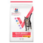 Pack Hill's Vet Essentials Chat Multi-Benefit Adult 1+ Poulet sac 6,5kg avec 12 sachets