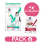 Pack Hill's Vet Essentials Chat Multi-Benefit + Weight Young Adult Thon sac 3 kg avec 12 sachets