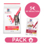 Pack Hill's Vet Essentials Chat Multi-Benefit Adult 1+ Poulet sac 6,5kg avec 12 sachets