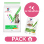 Pack Hill's Vet Essentials Chat Kitten Croquettes au Poulet sac 3 kg avec 12 sachets
