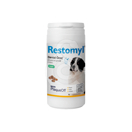 Restomyl PlaqueOff Dental Croq Moyens et Grands Chiens
