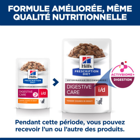 Chat I/D Digestive Care Activ Biome+ Poulet Sachet repas