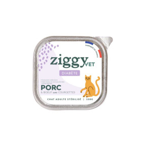 Ziggy Chat Adulte Diabète Porc / Boeuf Pâtée