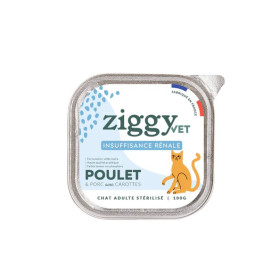 Ziggy Chat Adulte Insuffisance Renal Pâtée Porc